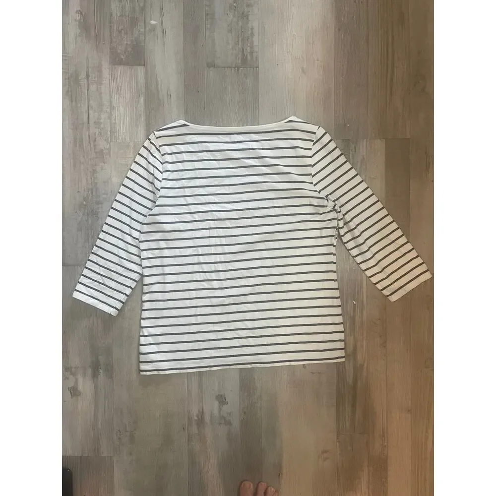 Talbots classic 3/4 length tshirt. Size Large Petitie - Picture 11 of 12